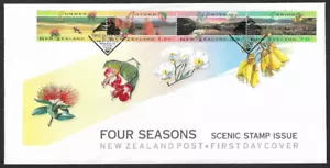 New Zealand 1994 Four Seasons Scenic Stamp Issue First Day Cover - Picture 1 of 2