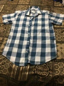 Camisa The Children's Place para niño--Talla 14--A cuadros azul/blanco - Imagen 1 de 2