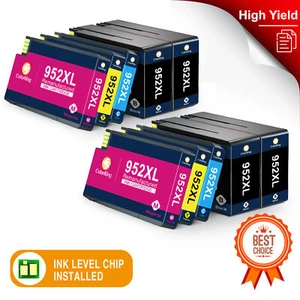10PK 952XL Czarny i kolorowy atrament HY do drukarki HP Officejet Pro 7740 8210 8216 8218 - Zdjęcie 1 z 7