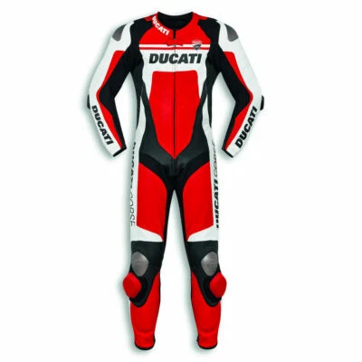 Ducati Suit Cowhide Leather Suit Motorbike Motorcycle Leder Riding Racing Suit Foto 1 de 4
