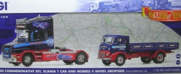 Stan Robinson Commemorative Set Scania T Cab and Morris 4 Wheels Dropside - Bild 1 von 1