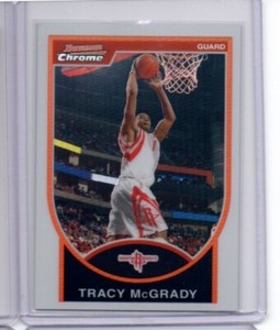 2007-08 BOWMAN CHROME TRACY MCGRADY REFRACTOR  #D 125/299 T-MAC