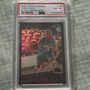 2005-06 Topps Chrome Chris Paul Black Refractor RC Rookie #251/399 PSA 8 - Picture 1 of 2