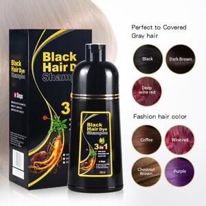 Permanent Hair Dye 500ML Instant Fast Hair Dye Color Shampoo Coconut DYE 