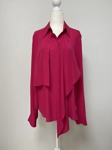 STELLA MCCARTNEY NWT Women’s Blouse Shirt Top Hot Pink Shirt Size 40 US 6 (M) - Picture 1 of 8