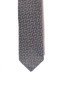 TODAY'S MAN BLUE GREEN GEOMETRIC SILK TIE 58" X 3.75" - Picture 1 of 2