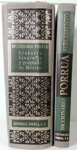 Diccionario Porrua Historia, Biografia y Geografia De Mexico With Supplemento - Imagen 1 de 23