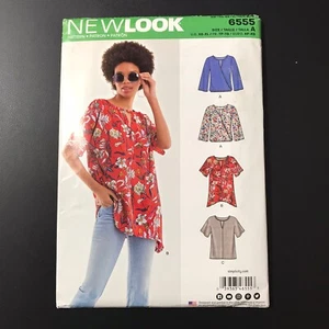 New Look 6555 Pullover Top Sizes XS-XL Uncut Factory Folded New Old Stock - Picture 1 of 5