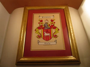 Vintage gerahmt Pasquale Italien historisches Forschungszentrum Familienname Wappen - Bild 1 von 12