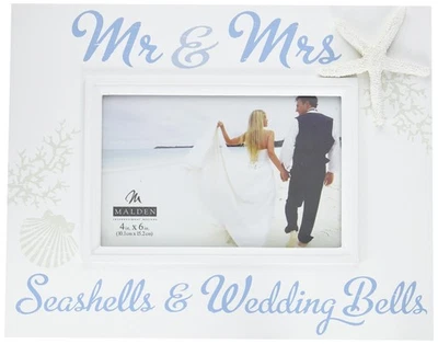 Marco de fotos costero International Designs, blanco Foto 1 de 2