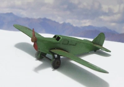 DINKY VINTAGE 1945-8-LIGHT TOURER AIRCRAFT PERCIVAL GULL 60K - GREEN DIECAST/TIN - Image 1 of 4