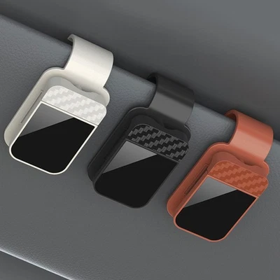 Car Sun Visor Glasses Sunglasses Card Ticket Holder Clip Interior Accessories - Image 1 of 4