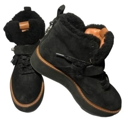 BOTÍN DE PIEL COACH REX PLATAFORMA CUÑA NEGRO TALLA 9 Foto 1 de 4