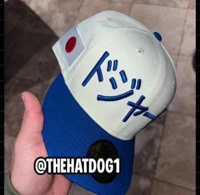 Кепка на резинке New Era Los Angeles Dodgers Kanji 2tone 59fifty размер 7 - Изображение 1 из 3