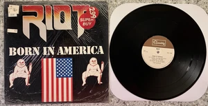 Riot  – Born In America ; 1983 LP SHRINK EX - Picture 1 of 3