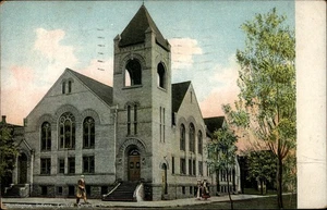 Huntington,IN Central Christian Church c1910 Indiana Postcard - Picture 1 of 2