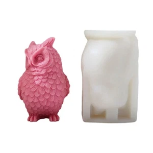 Standing Owl Epoxy Resin Mold Non-stick Scented Silicone Mold Nonstick - Picture 1 of 8