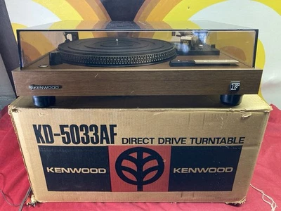 Tocadiscos Kenwood Direct Drive KD-5033 con caja funciona/para reparación LEER Foto 1 de 4