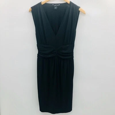 Moda International Womens Size 6 Sleeveless Ruched Sheath Dress Black Party 908 - Image 1 of 4