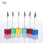 Folder Office Supplies Clamps Stand Resin Square Shape Photos Clips Place Card