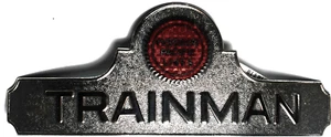 Vintage Robbins Missouri Pacific Lines Trainman Hat Tag 4-1/4" x 1-5/8" - Picture 1 of 3
