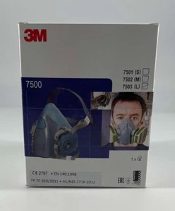 3M 7503 Atemschutz 7500 Halbmaske ohne Filter Größe: L EN 140 DIN 140 - Bild 1 von 10