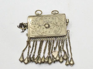 Silver Kashmir Incised Pendant Himalayas - Picture 1 of 2