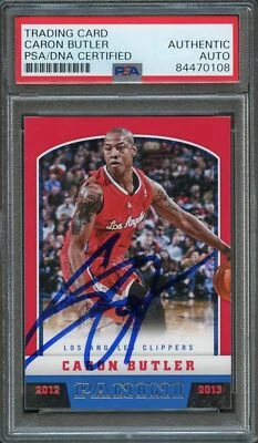 2012-13 Panini #29 Caron Butler Signed Card AUTO PSA Slabbed Clippers - Image 1 of 2