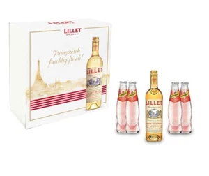 Lillet Geschenkset - Lillet Blanc Aperitiv de France 750ml (17% Vol) + 4x Schwe - Bild 1 von 6