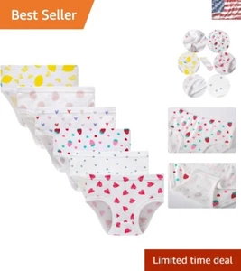 Breathable & Colorful 6-Pack Girls' Underwear, Size 6 - Ultimate Daily Comfort - Picture 1 of 6