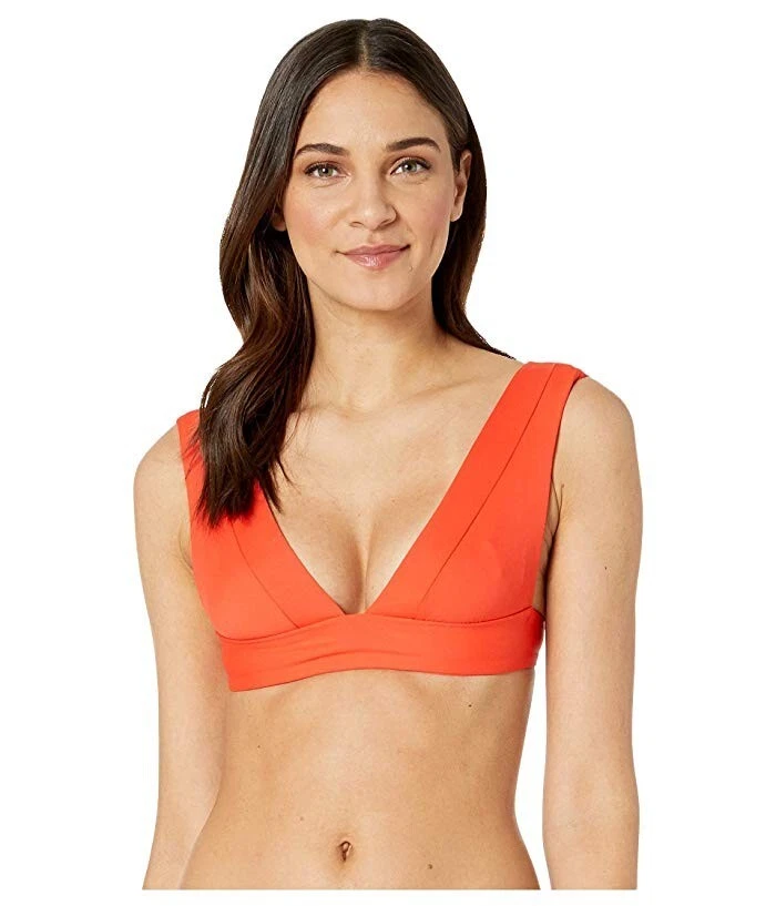 Top de natación para mujer Vitamin A L95018 Papavero EcoLux Magnolia cuello en V talla 12/D Foto 1 de 4