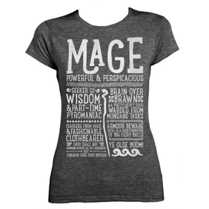World of Warcraft / RPG inspired MAGE Ladies Fitted T-shirt - Picture 1 of 1