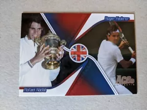 2008 Ace Authentic - Rafael Nadal vs. Roger Federer Wimbledon Tennis Card #GS7 - Picture 1 of 2
