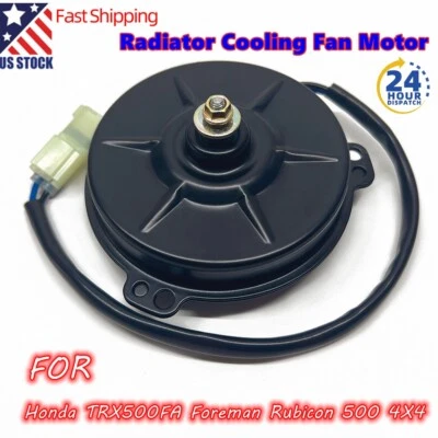 For Honda Radiator Cooling Fan Motor TRX500FA Foreman Rubicon 500 4X4 2008-2019 - Image 1 of 4