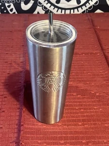Tazza da caffè da viaggio Starbucks 24 oz. Con coperchio e cannuccia in metallo - Foto 1 di 5