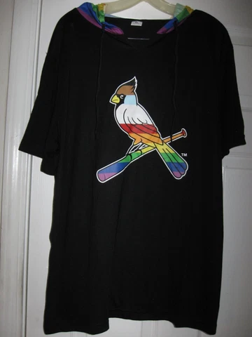 St. Louis Cardinals Pride Night Hooded Pullover 6/10/22 New In Bag Size XL Cover