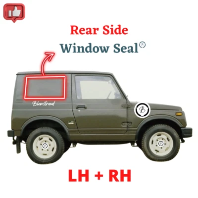 Pair Suzuki Jimny Samurai SJ410 Weatherstrip Rear Side Window Glass Seal - Image 1 of 2
