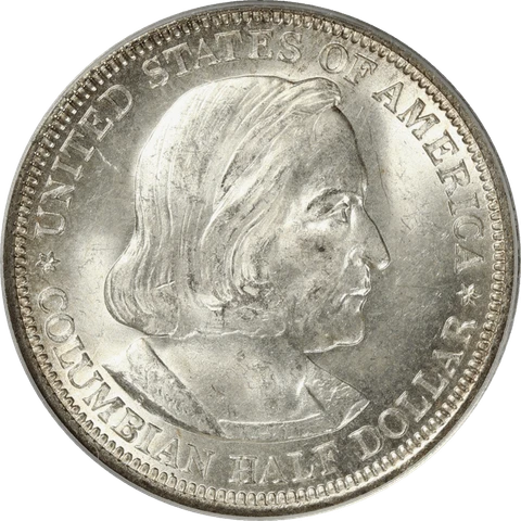 1892 Columbian Commemorative Half Dollar 50c, PCGS MS 64 - Old Green Holder Cover