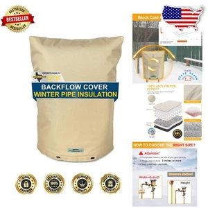 Insulated Backflow Preventer Cover 5°F - Winter Protection for Sprinkler Systems - Picture 1 of 8