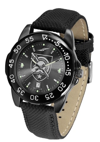 Men's Army Black Knights Watch Fantom Bandit Black Leather Cover