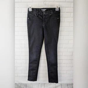 Cat & Jack Jeans Girls 12 Super Skinny Black Denim Kids Teens School Casual - Picture 1 of 5