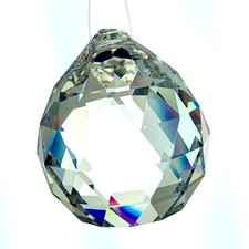 20mm Crystal Faceted Ball Leaded CR92400/20L .75"