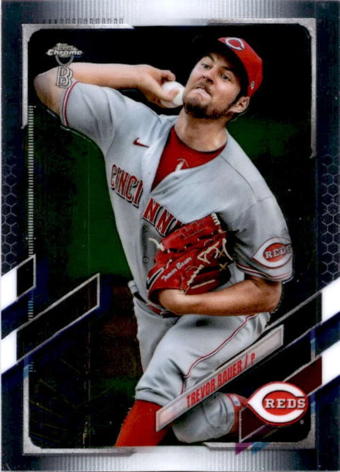 2021 Topps Chrome Ben Baller Edition #77 Trevor Bauer  Cincinnati Reds - Image 1 of 2