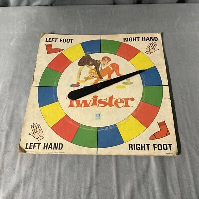 Juego Spinner Vintage Original Milton Bradley 1966 Twister Gira Fino 4645-X1 Foto 1 de 4