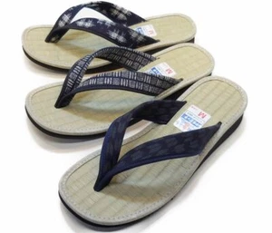 Japanese Handcraft igusa sandals Mens indoor slippers outside OK any size - Picture 1 of 4