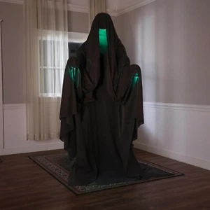 HALLOWEEN ANIMIERTE LEBENSGRÖSSE KAPUZE PHANTOM GHUUL DEKORATION KLÄNGE HOFTDEKOR - Bild 1 von 3