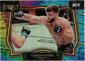 2023 Panini Select UFC Tie-Dye Calvin Kattar /25 Octagonside No. 206