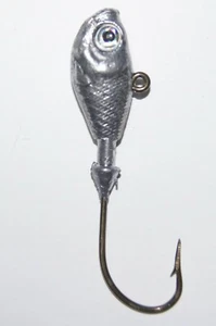 (10) Große unbemalte Ultra Minnow Jigs, Bronze & Sea-Guard Haken, 1 bis 1,5 Oz. - Bild 1 von 12