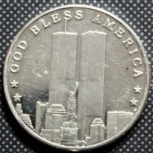 11.09.2001 God Bless America .999 Silber 1oz Medaille WTC Twin Towers 11. September - Bild 1 von 4