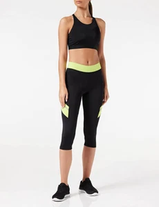 Amazon Essentials Women's Multicolour Cropped yoga Sports Leggings M - Picture 1 of 5